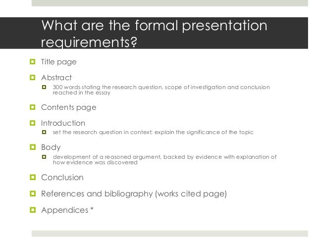 scope of investigation extended essay